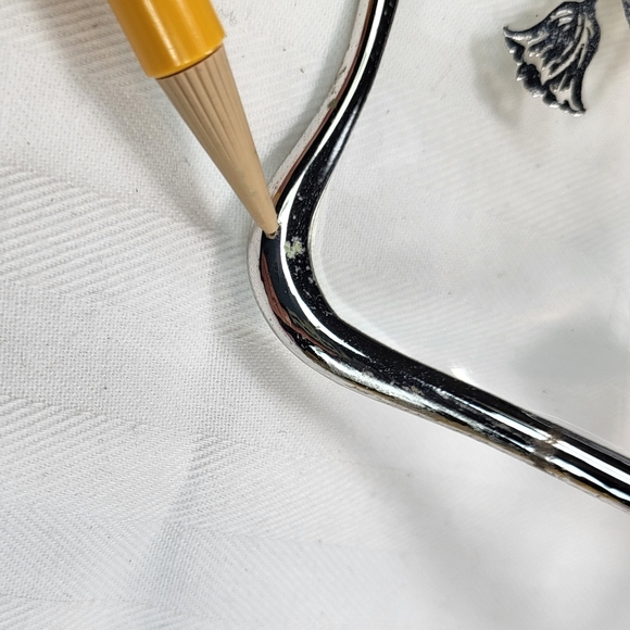 Silver City Glass Co. Sterling Overlay Bowl Dish Flanders Poppies 5.75" Square - Picture 14 of 16